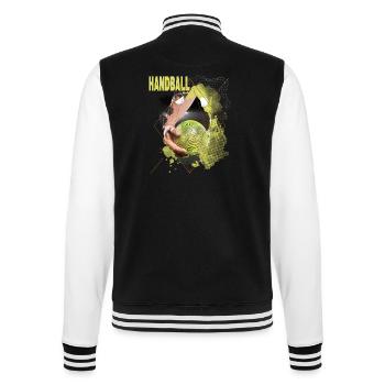 Handball Handball Player Handball Sport Fan - College Sweat Jacket - black/white - Back - Marisol (170cm)