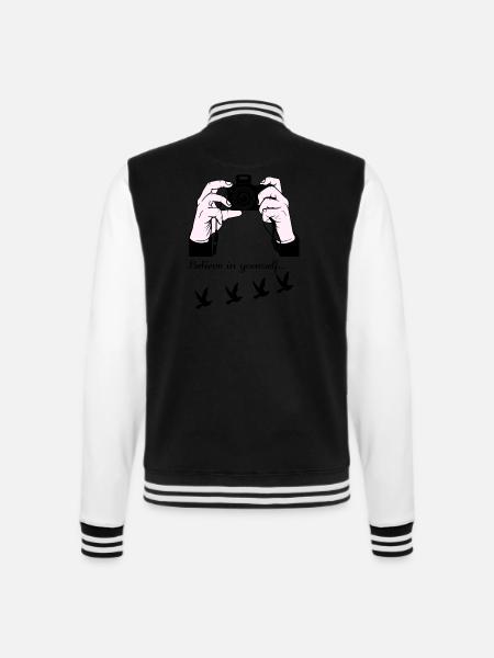 Photographer for passion - College Sweat Jacket - black/white