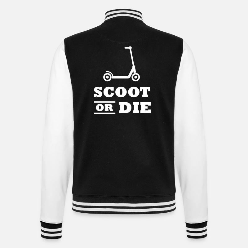 E-Scooter E-Roller Scooter - Veste Teddy - noir/blanc