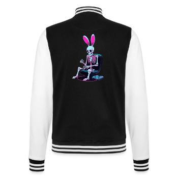 Easter Bunny Gamer Iconic Easter Gaming - College Sweat Jacket - black/white - Back - Marisol (170cm)