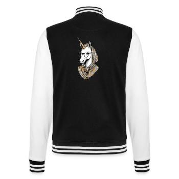 Einhorn Mama Lustige Mom Muttertag Einhörner - College-Sweatjacke - Schwarz/Weiß - Hinten - Marisol (170cm)