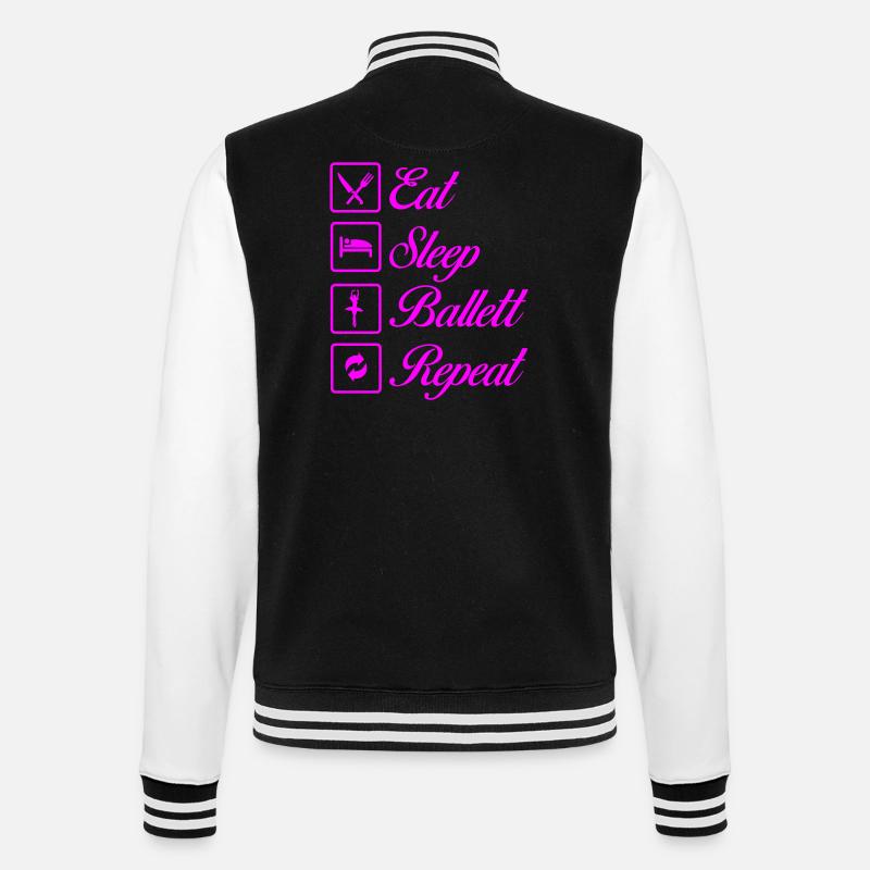 ballett repeat - College-Sweatjacke - Schwarz/Weiß