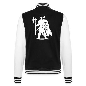 Viking Warrior - College Sweat Jacket - black/white - Back - Marisol (170cm)