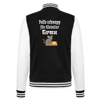 Effektive Kleintier falle Grau Tierfang Maus Ratte - College-Sweatjacke - Schwarz/Weiß - Hinten - Marisol (170cm)