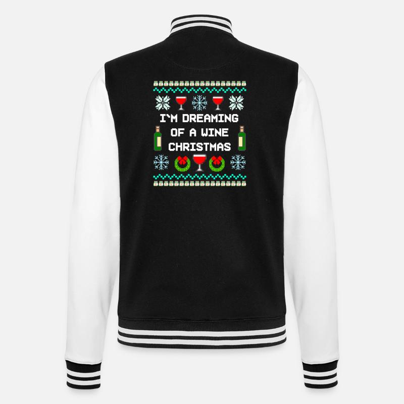 Vin, Noël, Vilain Noël - Veste Teddy - noir/blanc