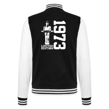 ÉDITION LIMITÉE DE FOOTBALL DE TABLE 1973 53E ANNIVERSAIRE - Veste Teddy - noir/blanc - Dos - Marisol (170cm)