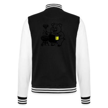 Porc Griller Bière - Veste Teddy - noir/blanc - Dos - Marisol (170cm)