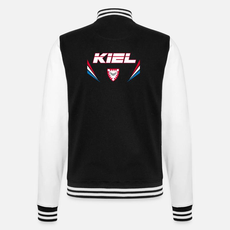 Kiel Vector - College-Sweatjacke - Schwarz/Weiß