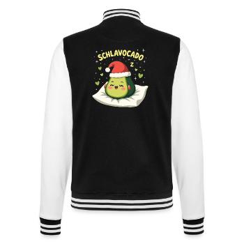 Schlavocado Offiziell Schlafanzug Schlaf Avocado - College-Sweatjacke - Schwarz/Weiß - Hinten - Marisol (170cm)