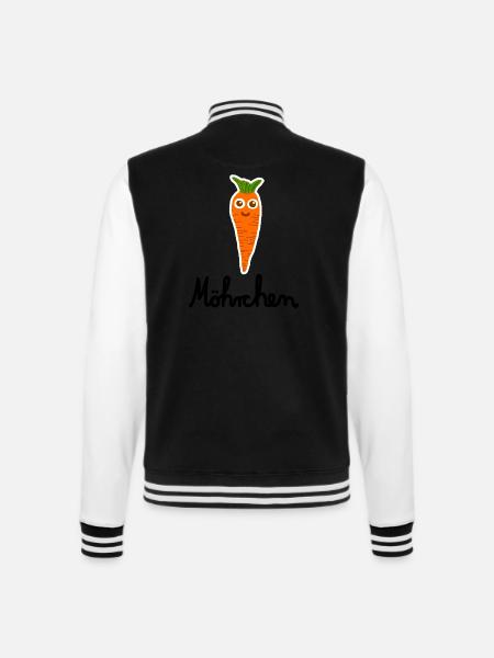 Möhrchen - College-Sweatjacke - Schwarz/Weiß