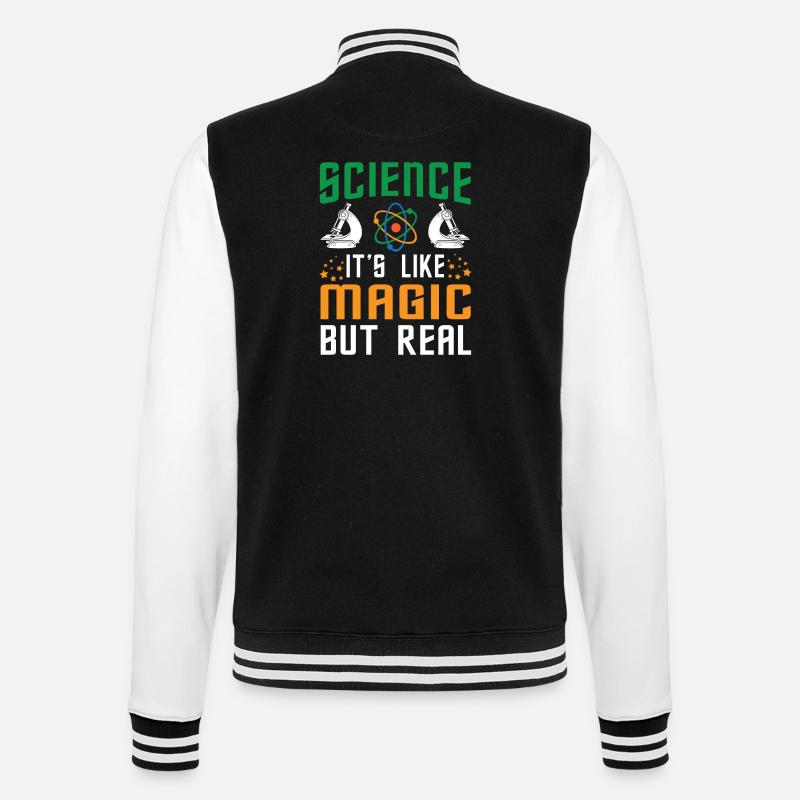 SCIENCE it's like magic - Veste Teddy - noir/blanc