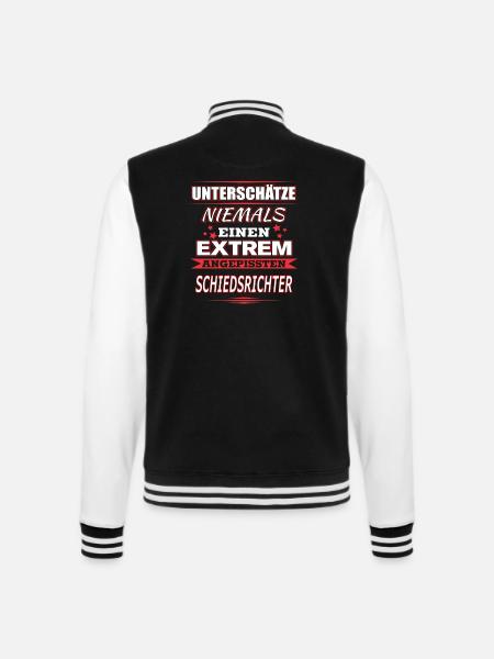 SCHIEDSRICHTER - College-Sweatjacke - Schwarz/Weiß