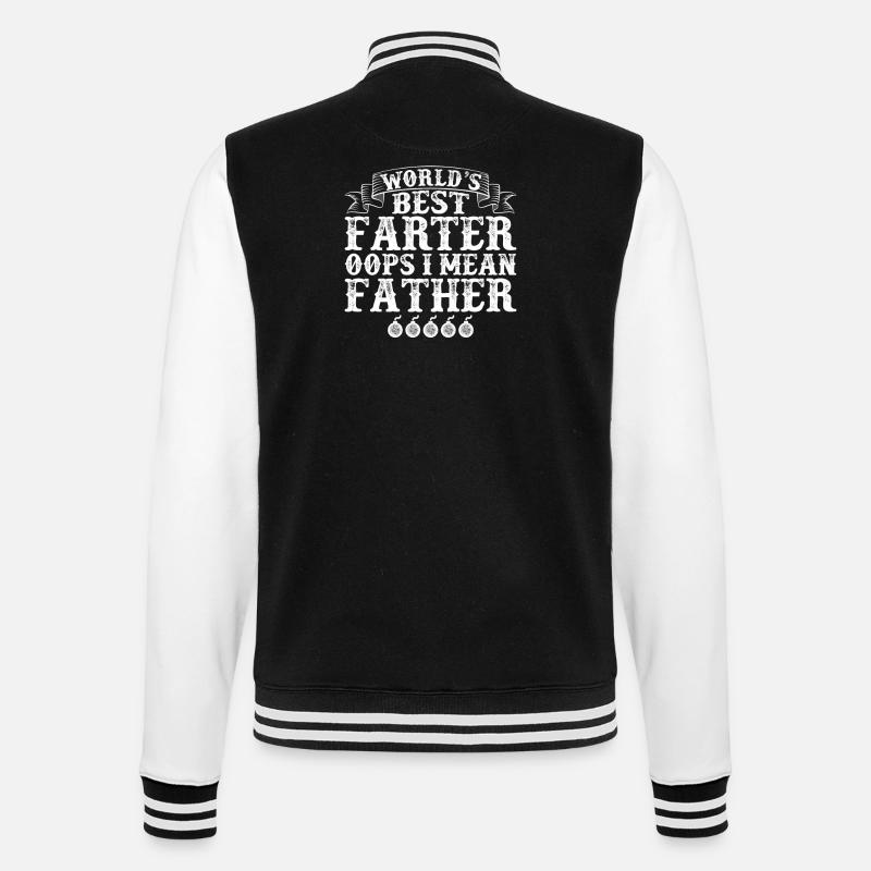 World's Greatest Farter - College Sweat Jacket - black/white