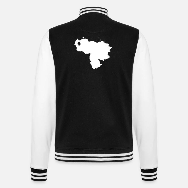 Venezuela originelle Geschenkidee - College-Sweatjacke - Schwarz/Weiß