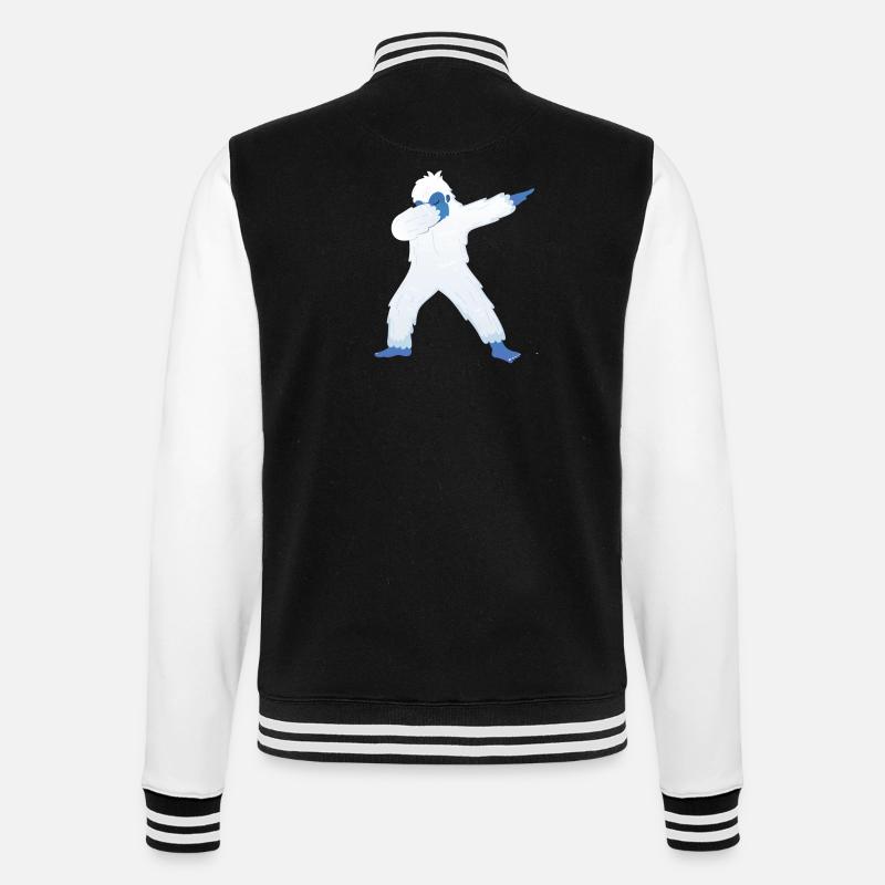 Dabbing Yeti Dab Dance - Veste Teddy - noir/blanc