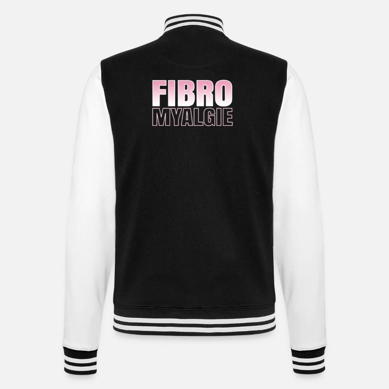 Fibromyalgie. - Veste Teddy - noir/blanc