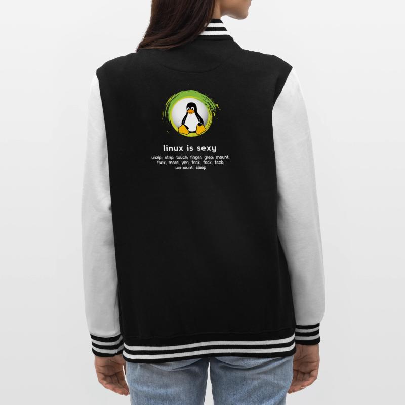 Computer System Pinguin Nerd pc inside code admin College-Sweatjacke