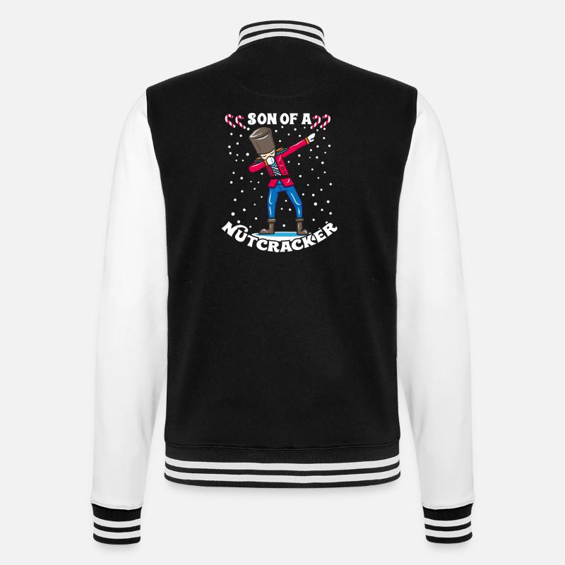 Cadeau de Noël de casse-noisette avec DAB - Veste Teddy - noir/blanc
