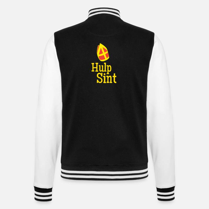 Hulp Sint Sinterklaas - Veste Teddy - noir/blanc