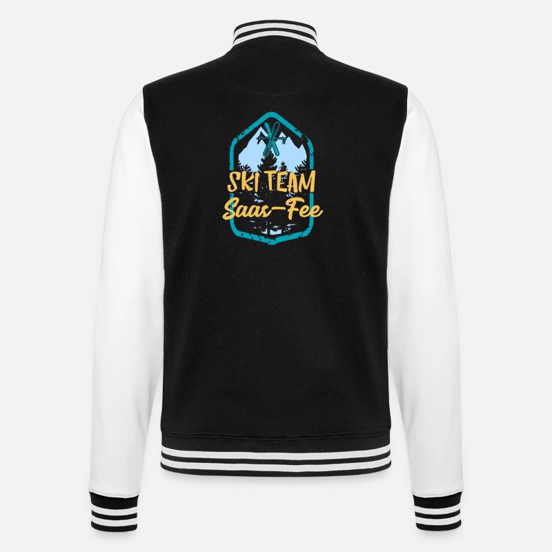 Skiteam Saas-Fee Ski Team Cadeau - Veste Teddy - noir/blanc