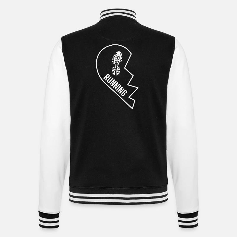 Courir - Course - Courir - Cadeau - Veste Teddy - noir/blanc