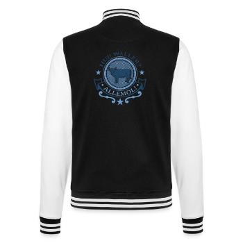 Heimat bedeutet Westerwald GESCHENK - College-Sweatjacke - Schwarz/Weiß - Hinten - Marisol (170cm)