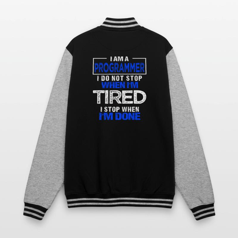 Programmer Gift Programmer Developer College Sweat Jacket