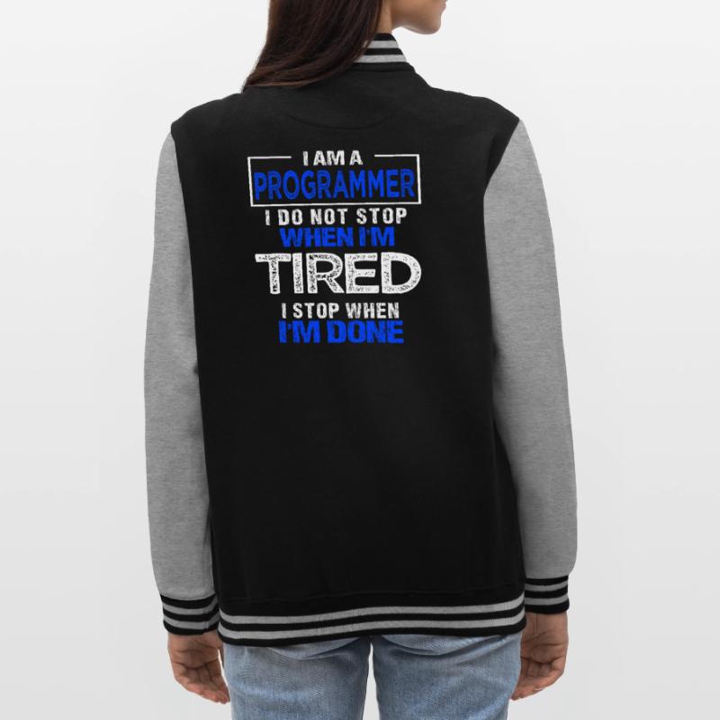 Programmer Gift Programmer Developer College Sweat Jacket