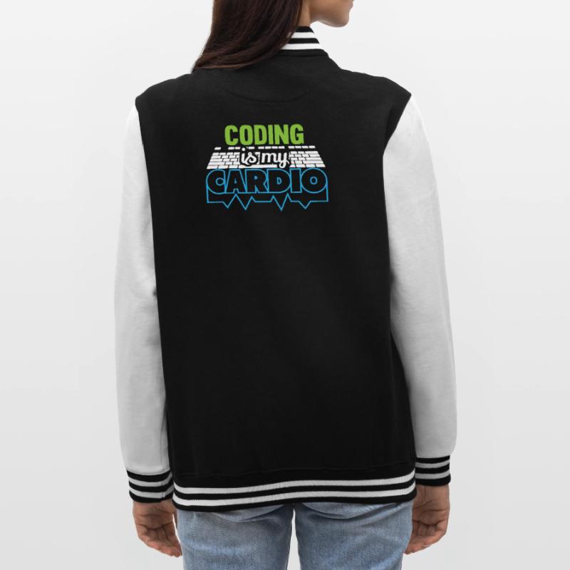 PROGRAMMERS Coding is my Cardio Funny Developer College Sweat Jacket