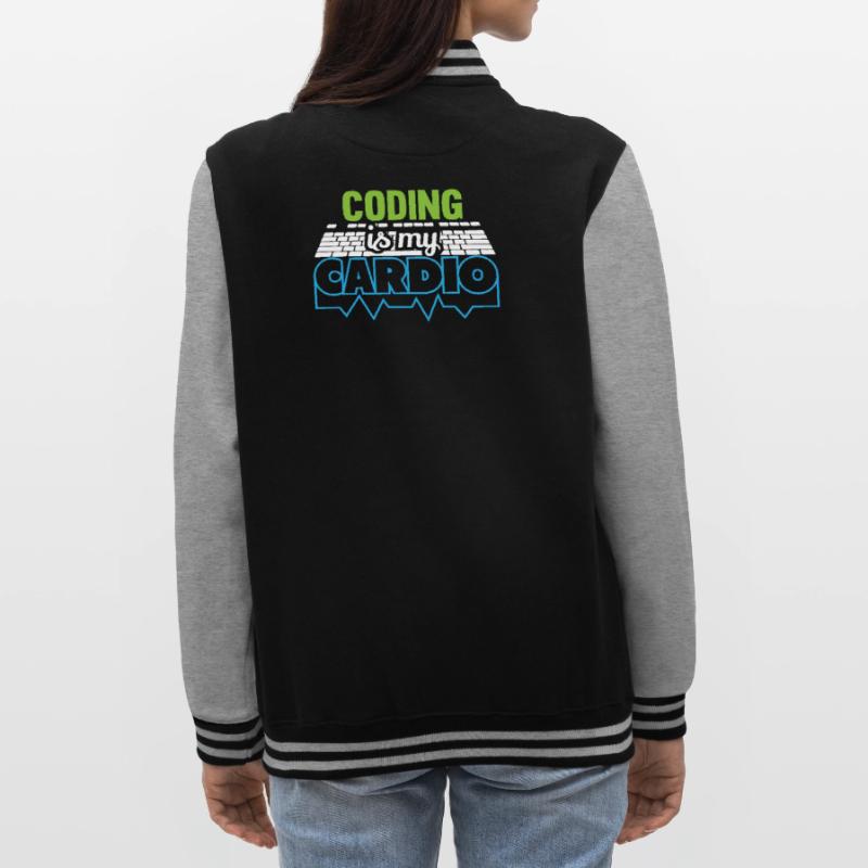 PROGRAMMERS Coding is my Cardio Funny Developer College Sweat Jacket