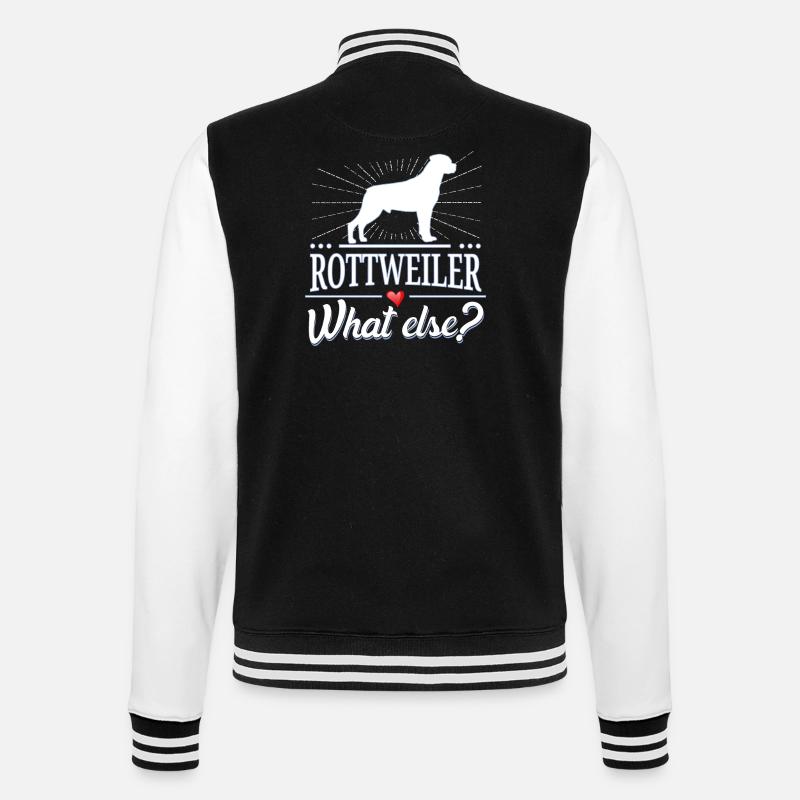 Rottweiler what else? - College Sweat Jacket - black/white