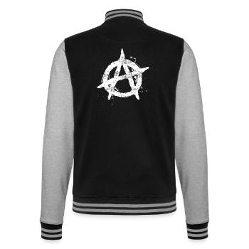 Anarchie Cool - Veste Teddy - noir/gris chiné - Dos - Marisol (170cm)