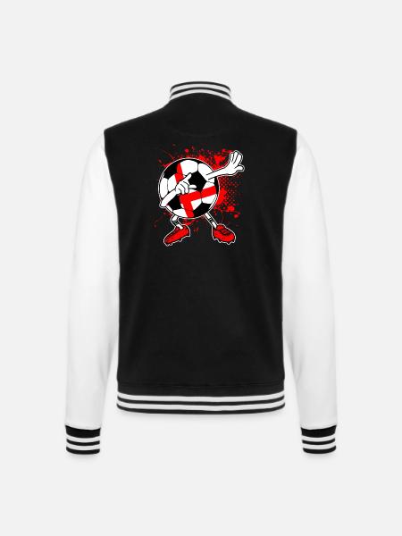 ENGLAND Fußball Nationalmannschaft WM - College-Sweatjacke - Schwarz/Weiß