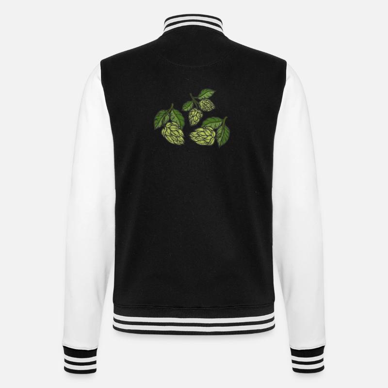 houblon - Veste Teddy - noir/blanc
