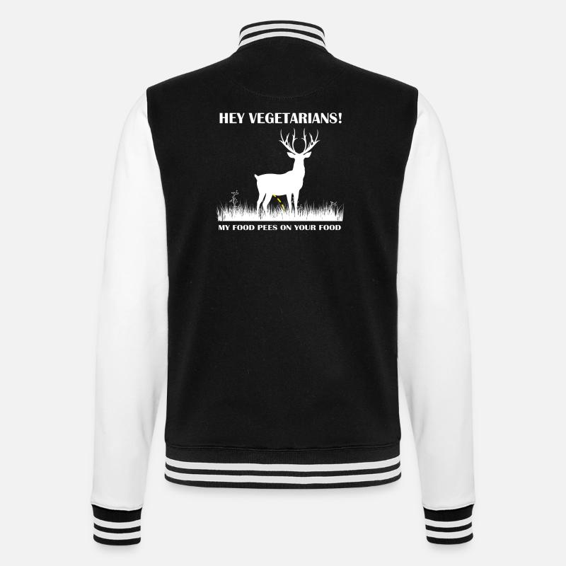 Hunter Jäger - College-Sweatjacke - Schwarz/Weiß