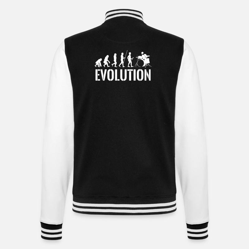 Drummer - Drums - Evolution - Drummer - College Sweat Jacket - black/white