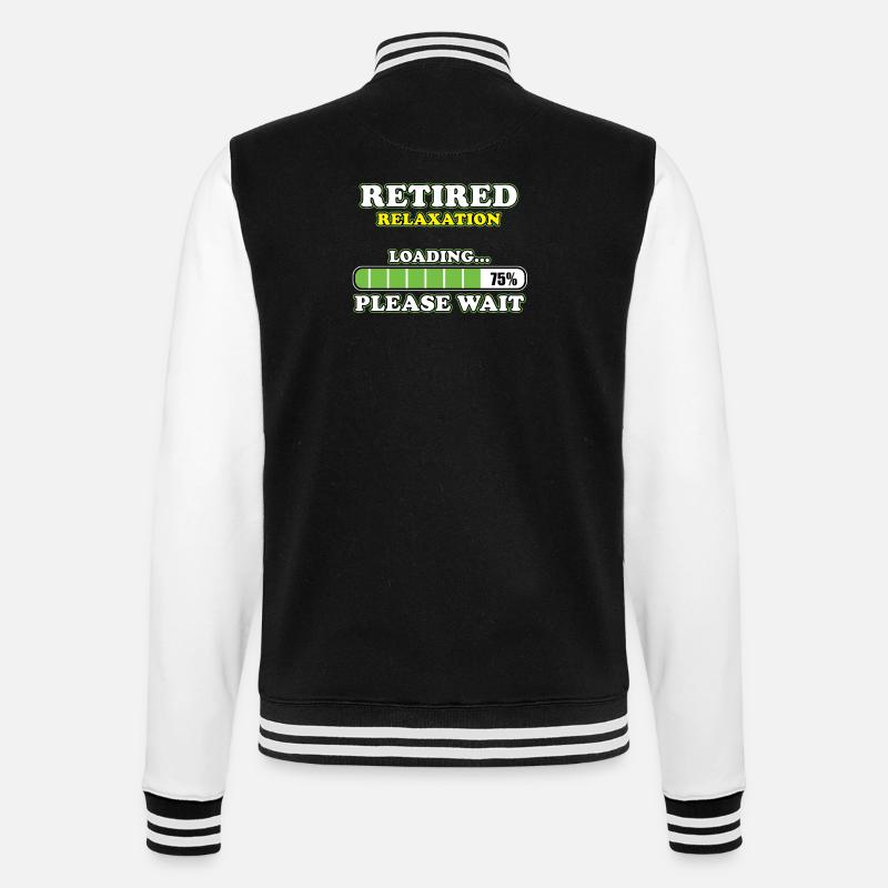 Retired Loading - College Sweat Jacket - black/white