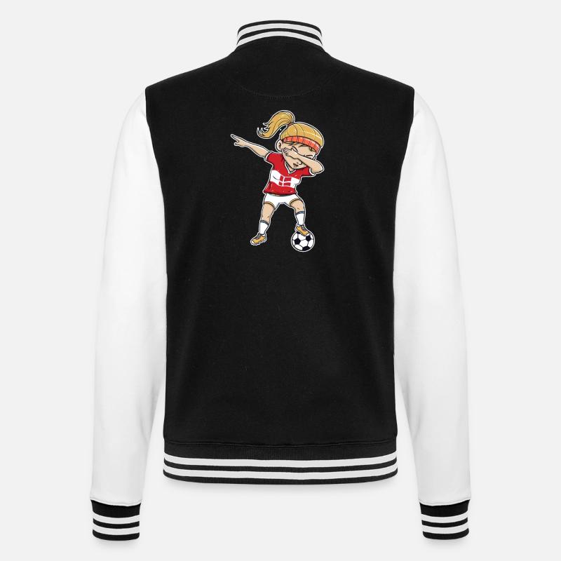 Denmark Gift Dab - Veste Teddy - noir/blanc