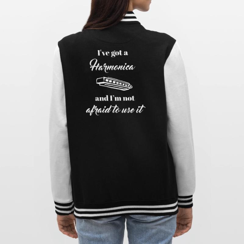 harmonica - harmonica player - harmonica College Sweat Jacket
