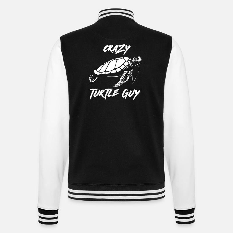 Turtle - Turtle Lover - Turtles - College Sweat Jacket - black/white