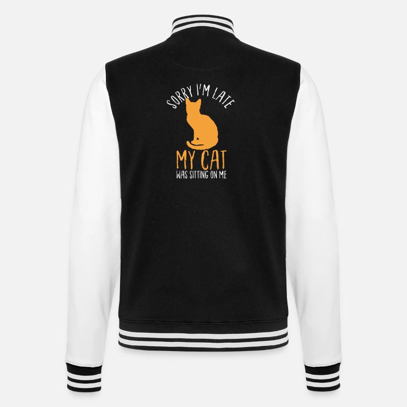 Chat - Veste Teddy - noir/blanc
