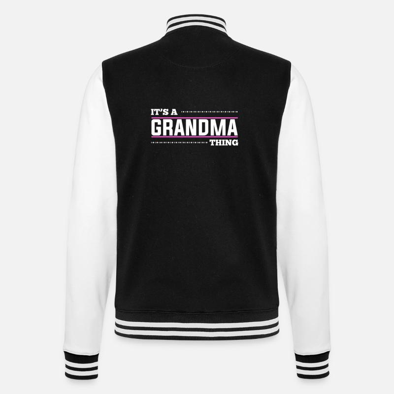 C'est une chose grand-mère - Veste Teddy - noir/blanc