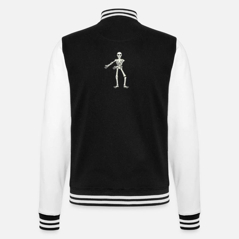 Floss Dance Déplacer le squelette - Veste Teddy - noir/blanc