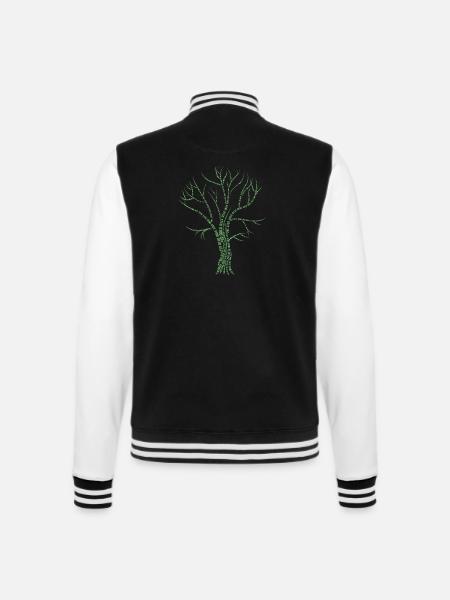 0 und 1 Programmierer Binärcode Binär Shirt - College-Sweatjacke - Schwarz/Weiß