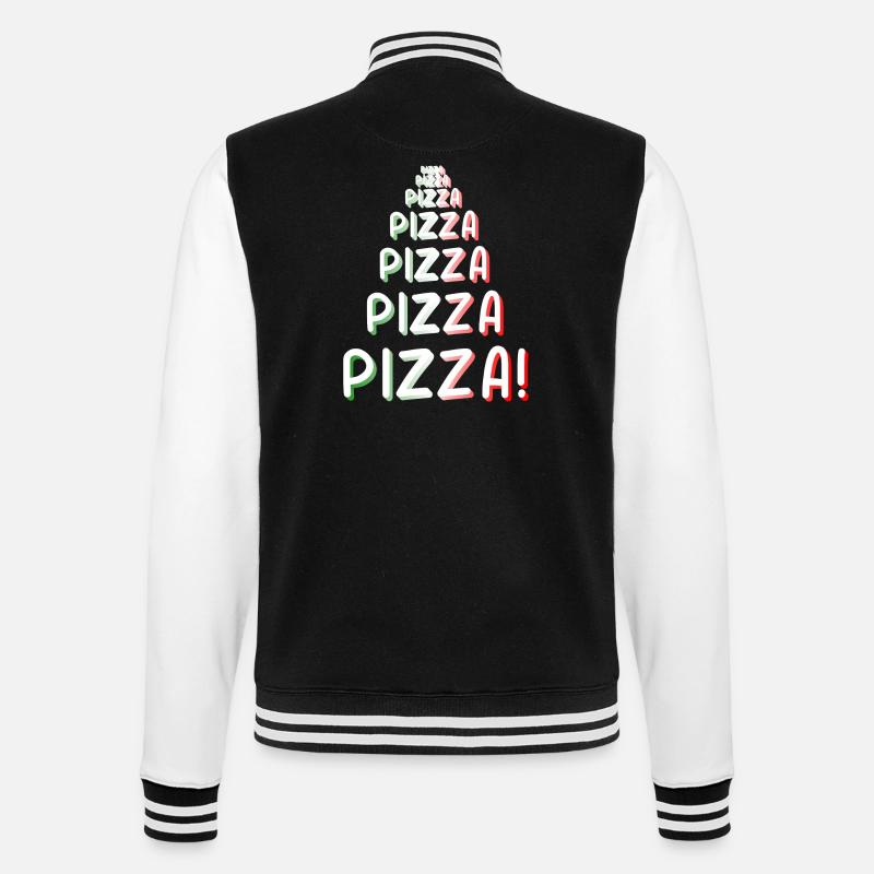 Pizza Pizza Pizza - Veste Teddy - noir/blanc