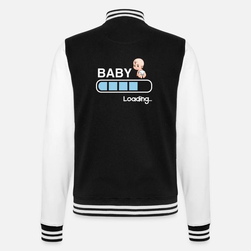 Baby loading - College Sweat Jacket - black/white