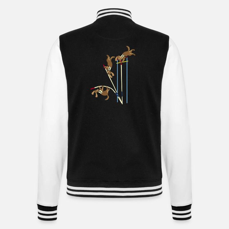 Saut à la perche - Veste Teddy - noir/blanc