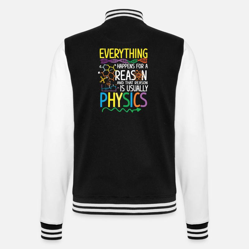 Reason is usually Physics - Veste Teddy - noir/blanc