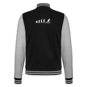Langlaufen Langlauf - College-Sweatjacke - Schwarz/Grau meliert - Hinten - Marisol (170cm)