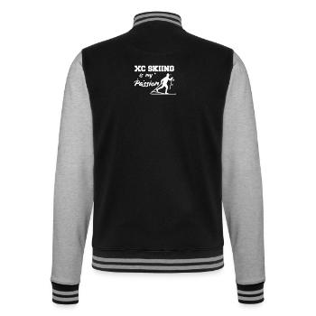 Langlauf Langlaufen - College-Sweatjacke - Schwarz/Grau meliert - Hinten - Marisol (170cm)